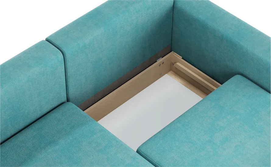 Диван угловой Ларсон 2М Nordic 71 аквамарин - 6
